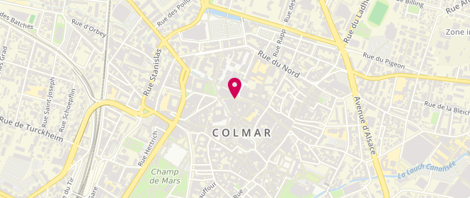 Plan de La Mie Câline, 43 Rue des Clefs, 68000 Colmar