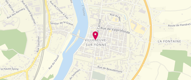 Plan de Galex 3M, 33 Rue Carnot, 89500 Villeneuve-sur-Yonne
