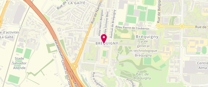 Plan de Boulangerie Aux Saveurs de Brequigny, 3 place Albert Bayet, 35000 Rennes