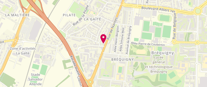 Plan de Boulangerie Bertrand Faisant, 324 Rue de Nantes, 35136 Saint-Jacques-de-la-Lande