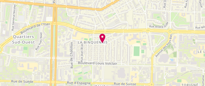 Plan de Le Fournil de Gaétan, 17 Boulevard Gaëtan Hervé, 35000 Rennes