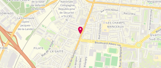 Plan de L'Attrape Douceurs, 262 Rue de Nantes, 35136 Saint-Jacques-de-la-Lande