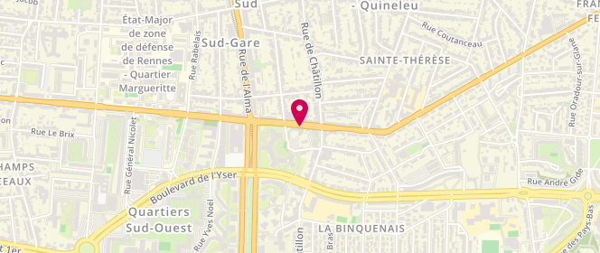 Plan de Leveque Sylvain, 142 Boulevard Georges Clemenceau, 35200 Rennes