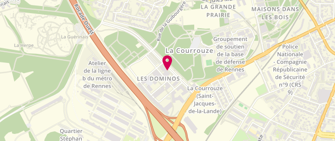 Plan de Le Fournil de la Courrouze, 11 avenue Germaine Tillion, 35136 Saint-Jacques-de-la-Lande
