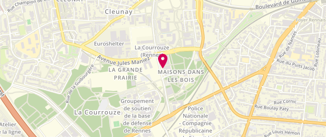Plan de Boulangerie Brodin, 13 place Jeanne Laurent, 35000 Rennes