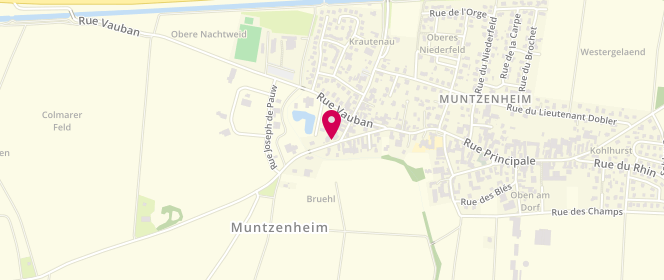 Plan de Hertzog, 28 Rue de Colmar, 68320 Muntzenheim