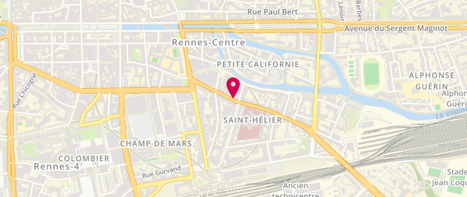 Plan de Coupel Boulangerie Patisserie, 21 Rue Saint Hélier, 35000 Rennes