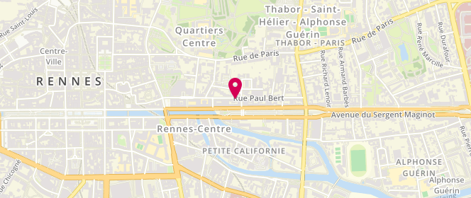 Plan de Aux Délices du Thabor, 22 Rue Paul Bert, 35000 Rennes