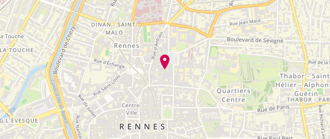 Plan de Brioche Dorée, 11 Rue de la Visitation, 35000 Rennes