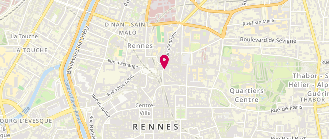 Plan de La Brioche Dorée - le Fournil de Pierre, 2 Rue d'Antrain, 35000 Rennes