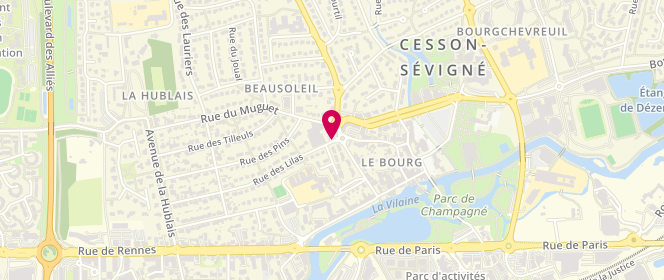 Plan de Banette, 38 Rue du Muguet, 35510 Cesson-Sévigné