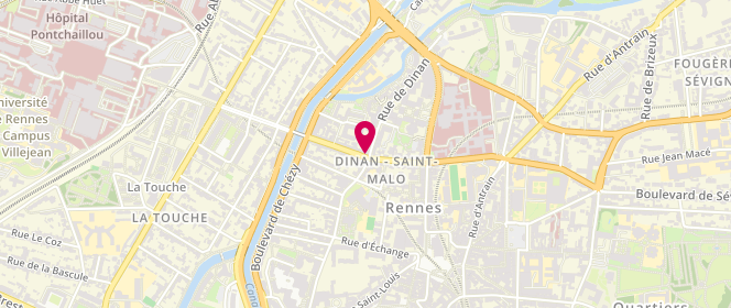 Plan de Boulangerie BLANCHET BERTRAND, 24 Rue Legraverend, 35000 Rennes