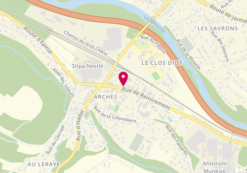 Plan de Les Moulins de Severine, 13 Route de Remiremont, 88380 Arches