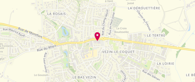 Plan de Le Fournil Vezinois, 24 Rue de Rennes, 35132 Vezin-le-Coquet