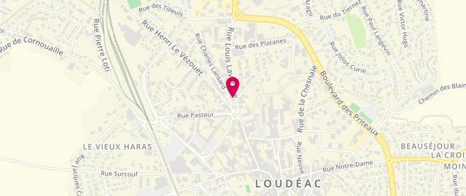 Plan de Boulangerie Legallais, 1 Rue Louis Lavergne, 22600 Loudéac