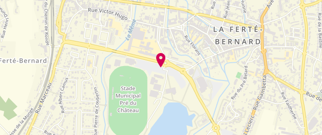 Plan de Boulangerie Marie Blachere, Zone du Lac avenue du Général de Gaulle, 72400 La Ferté-Bernard