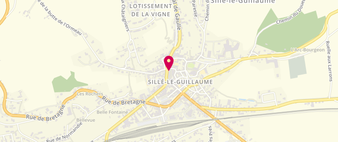 Plan de Fournil de Sillé, 14 Rue Dorée, 72140 Sillé-le-Guillaume