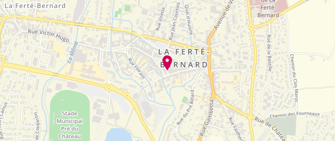 Plan de Aux Délices Fertois, 25 Rue Carnot, 72400 La Ferté-Bernard
