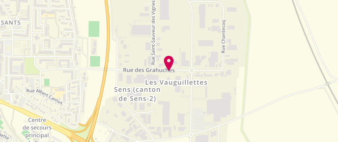 Plan de Jacquet Brossard Distribution, Rue des Grahuches
Zone Industrielle des Vauguillettes, 89100 Sens