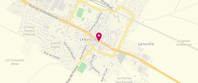 Plan de Aux délices du Martroi, 2 place du Martroi, 28310 Janville-en-Beauce