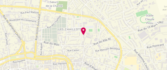 Plan de La Gourmandise des Chaillots, 10 Rue Henry Dunant, 89100 Sens