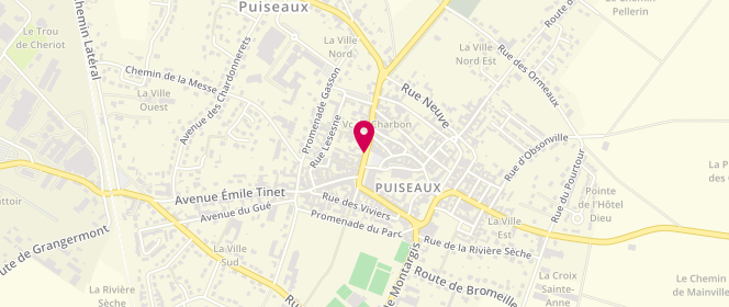 Plan de Le Fournil de Puiseaux, 15 Rue Paris, 45390 Puiseaux