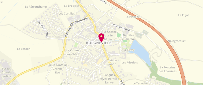 Plan de Boulangerie Patisserie Thiriet, 90 Rue Sainte Anne, 88140 Bulgnéville