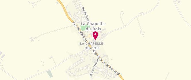 Plan de Boulangerie Barre, 5 Place de la Grande Cour, 72400 La Chapelle-du-Bois