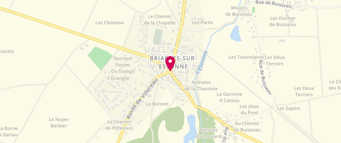Plan de Boulangerie Zahra, 362 Grande Rue, 45390 Briarres-sur-Essonne