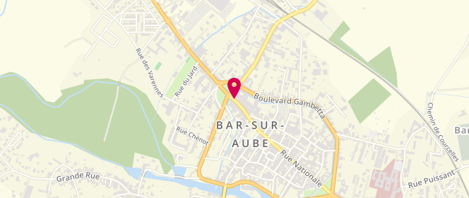 Plan de GUICHARD Bruno, 138 Rue Nationale, 10200 Bar-sur-Aube