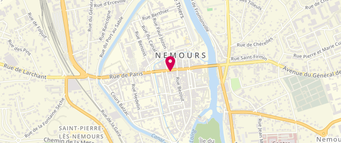 Plan de Aux délices de Nemours, 23 Rue de Paris, 77140 Nemours
