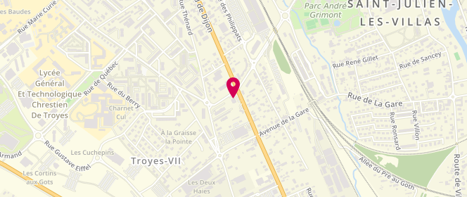 Plan de La Gerbe d'Or, 31 Boulevard de Dijon, 10800 Saint-Julien-les-Villas