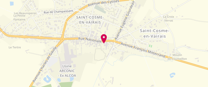 Plan de Jamin Noël, 24 Rue Nationale, 72110 Saint-Cosme-en-Vairais