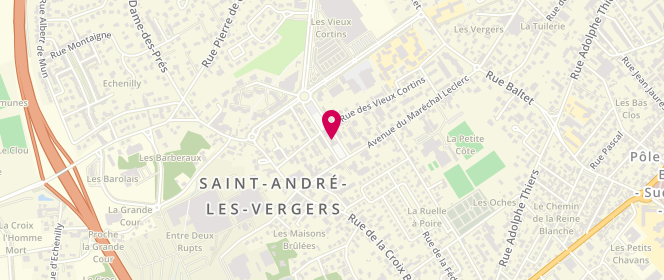 Plan de Le Fournil d'Herve, Avenue Charles de Refuge Centre Commercial Carrefour, 10120 Saint-André-les-Vergers