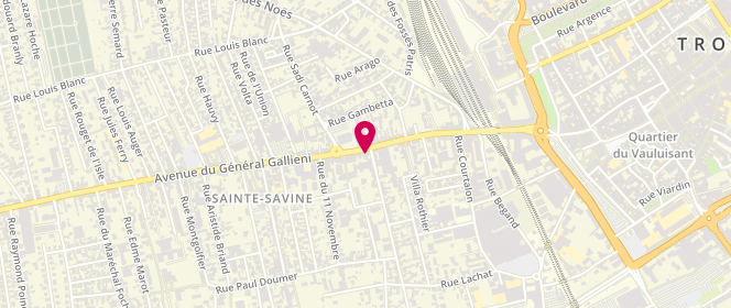 Plan de Copaline, 13 avenue du Général Gallieni, 10300 Sainte-Savine