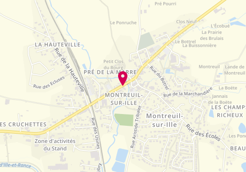Plan de Délices de Montreuil, 15 Avenue Alexis Rey, 35440 Montreuil-sur-Ille