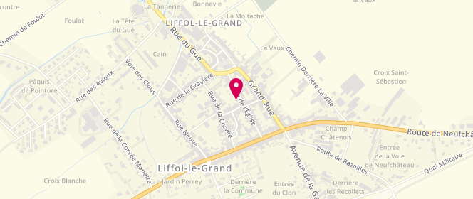 Plan de Ma Petite Fournée, 15 Rue de l'Église, 88350 Liffol-le-Grand
