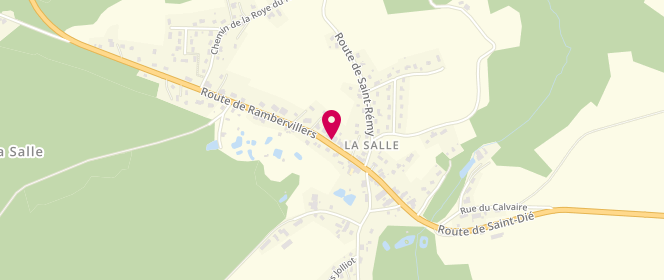 Plan de Boulangerie Poirel, 14 Route de Rambervillers, 88470 La Salle