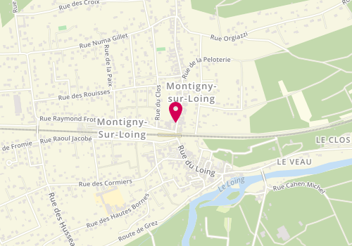 Plan de Boulangerie Roy, 3 Rue Renée Montgermont, 77690 Montigny-sur-Loing