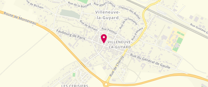 Plan de Boulangerie Mahr, 48 Grande Rue, 89340 Villeneuve-la-Guyard