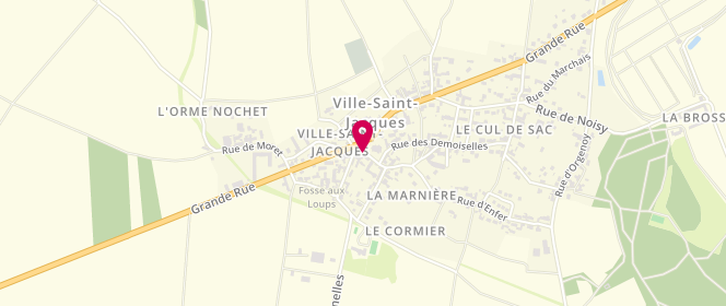Plan de La Saint Jacquoise, 2 place de l'Église, 77130 Ville-Saint-Jacques