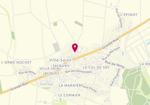 Plan de BAVAY Eric, 2 Place de l'Eglise, 77130 Ville-Saint-Jacques