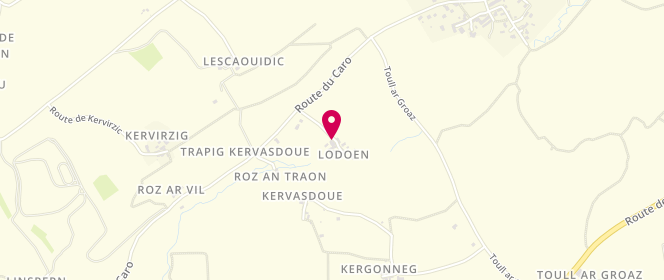 Plan de Le Pain des Lou, 179 Route de Lodoen, 29470 Plougastel-Daoulas