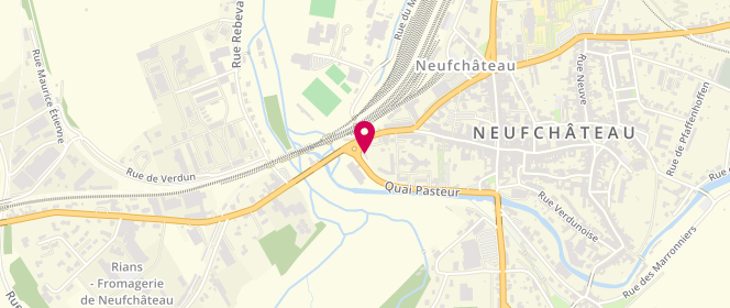 Plan de EURL Boulangerie la Neocastrienne, 16 Quai Jean Moulin, 88300 Neufchâteau