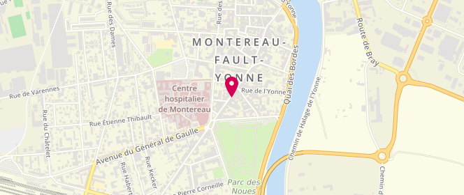Plan de Au bon pain, 91 Rue Jean Jaurès, 77130 Montereau-Fault-Yonne