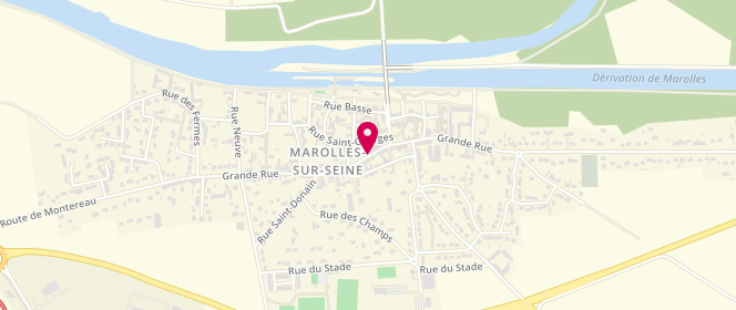 Plan de Aux Douceurs Marollaises, 44 Grande Rue, 77130 Marolles-sur-Seine