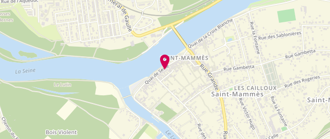 Plan de Aux Delices de St Mammes, 23 Quai de Seine, 77670 Saint-Mammès