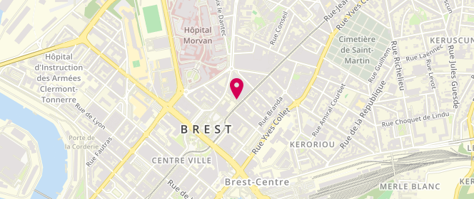 Plan de Brioche Dorée, 2 Rue Jean Jaurès, 29200 Brest