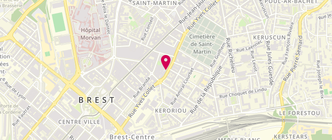 Plan de Baguette & Tradition de Collet, 38 Rue Yves Collet, 29200 Brest