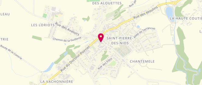 Plan de Aux Délices de Saint Pierre, 14 Rue du Bourg l'Abbé, 53370 Saint-Pierre-des-Nids